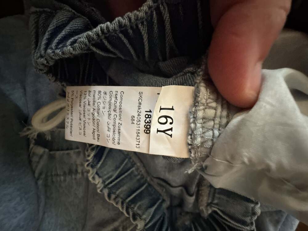 Shein Teen Girls 2-Pack Baggy Denim Jeans Size 16Y - Picture 4 of 4